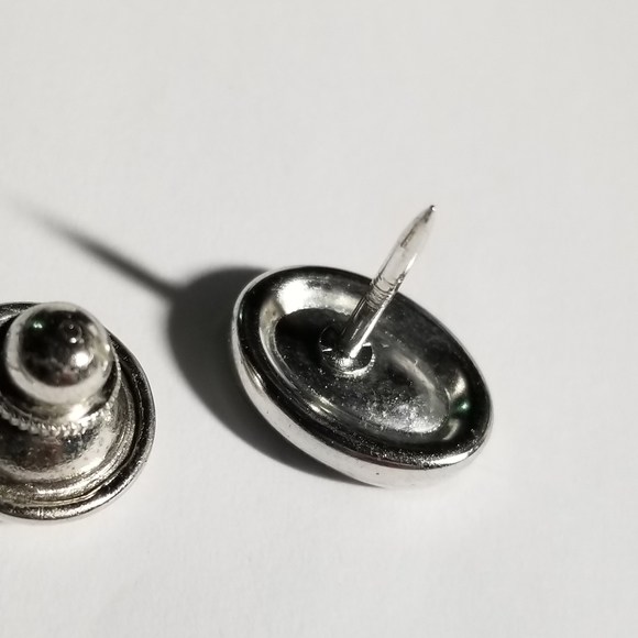 Relisted -Vintage letter L tie tack pin silver tone alphabet monogram - Picture 3 of 11